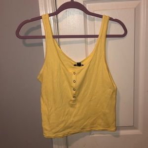 crop yellow shirt